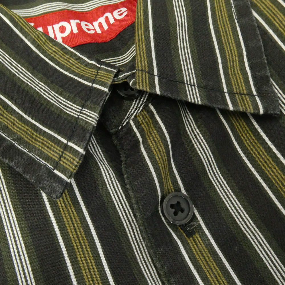 Supreme シュプリーム 24SS Loose Fit Multi Stripe S/S Shirt ルーズ フィット マルチ ストライプ 半袖 シャツ マルチカラー系 L【中古】