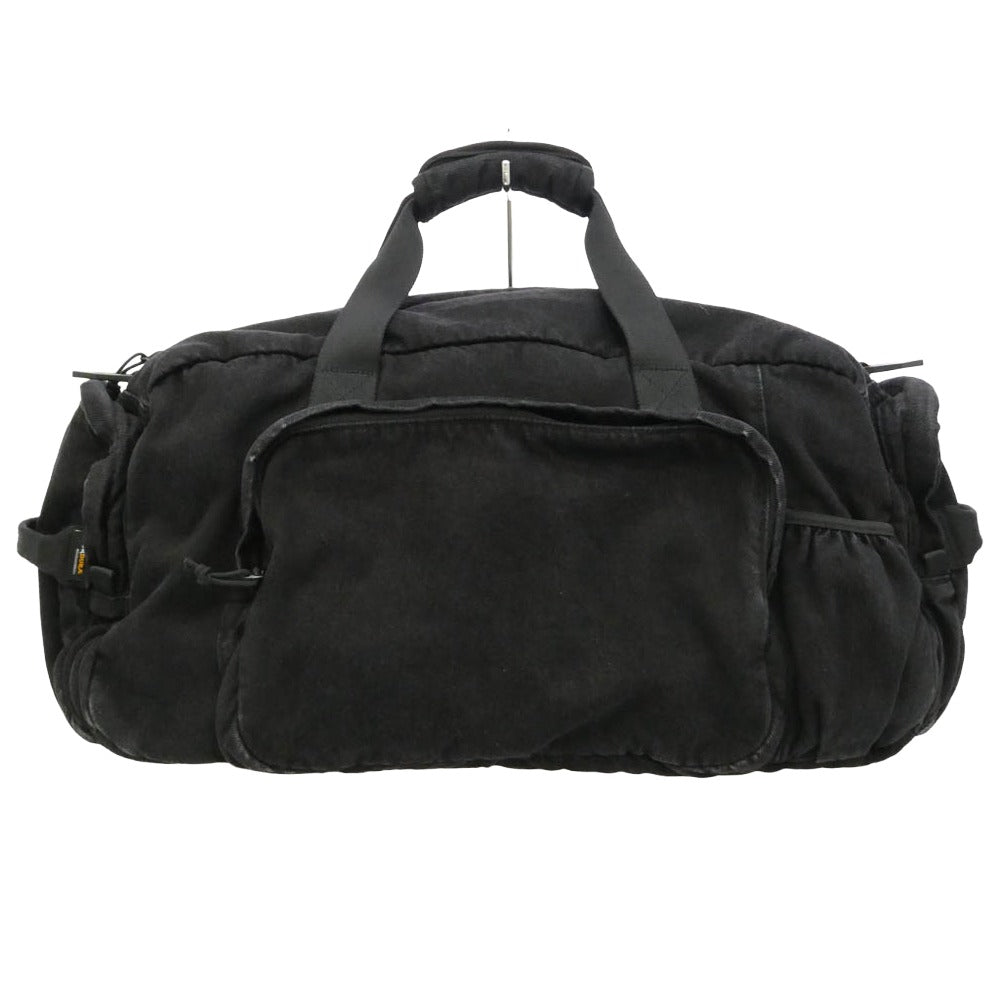 Supreme シュプリーム 25AW Denim Duffle Bag Black デニム ロゴ ダッフル バッグ ブラック系 26×49×18cm【極上美品】【中古】