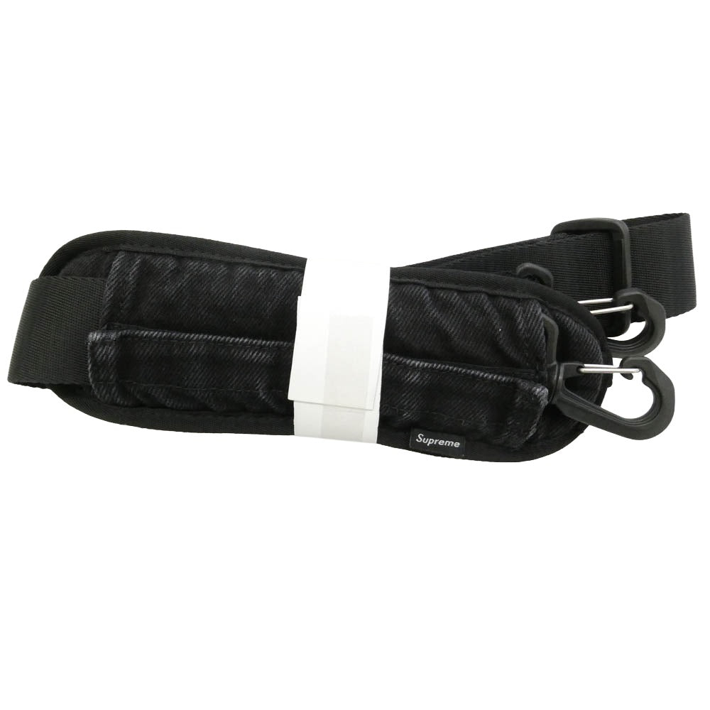 Supreme シュプリーム 25AW Denim Duffle Bag Black デニム ロゴ ダッフル バッグ ブラック系 26×49×18cm【極上美品】【中古】