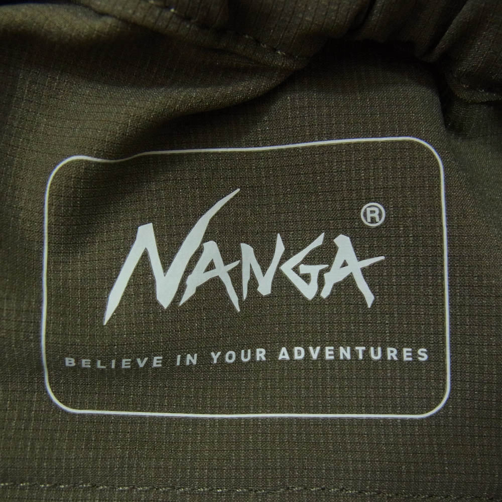 NANGA ナンガ N2500-1D333A DotAir COMFY TUCK TAPERED PANTS ドットエア コンフィータック パンツ カーキ系 M【中古】