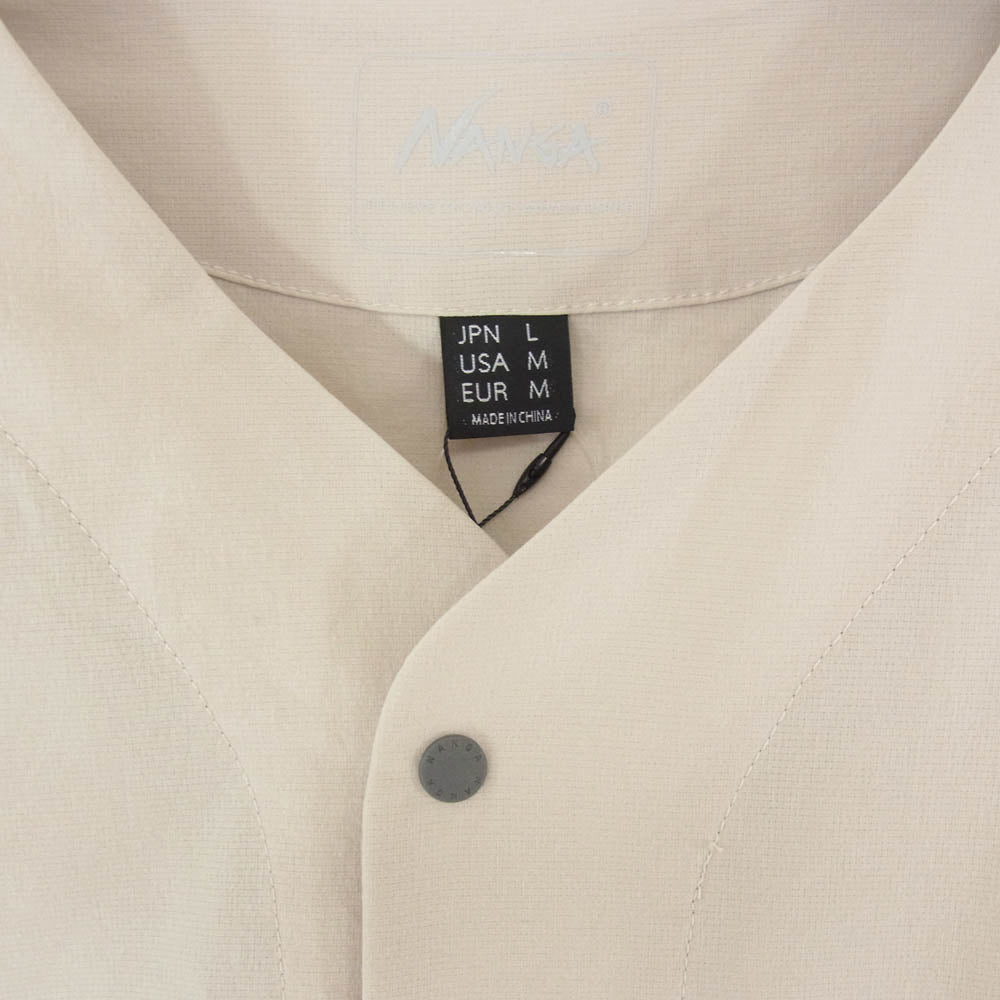 NANGA ナンガ N2500-1T302A DotAir COMFY CD ドットエアコンフィ カーディガン ジャケット ベージュ系 L【新古品】【未使用】【中古】