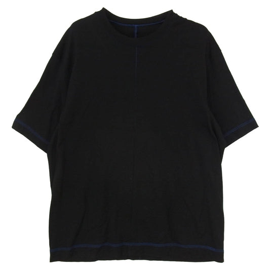 カル C231U02B01 Washable Wool 天竺 Crew Neck T-Shirt ウールＴシャツ 半袖 カットソー ブラック系 4【中古】