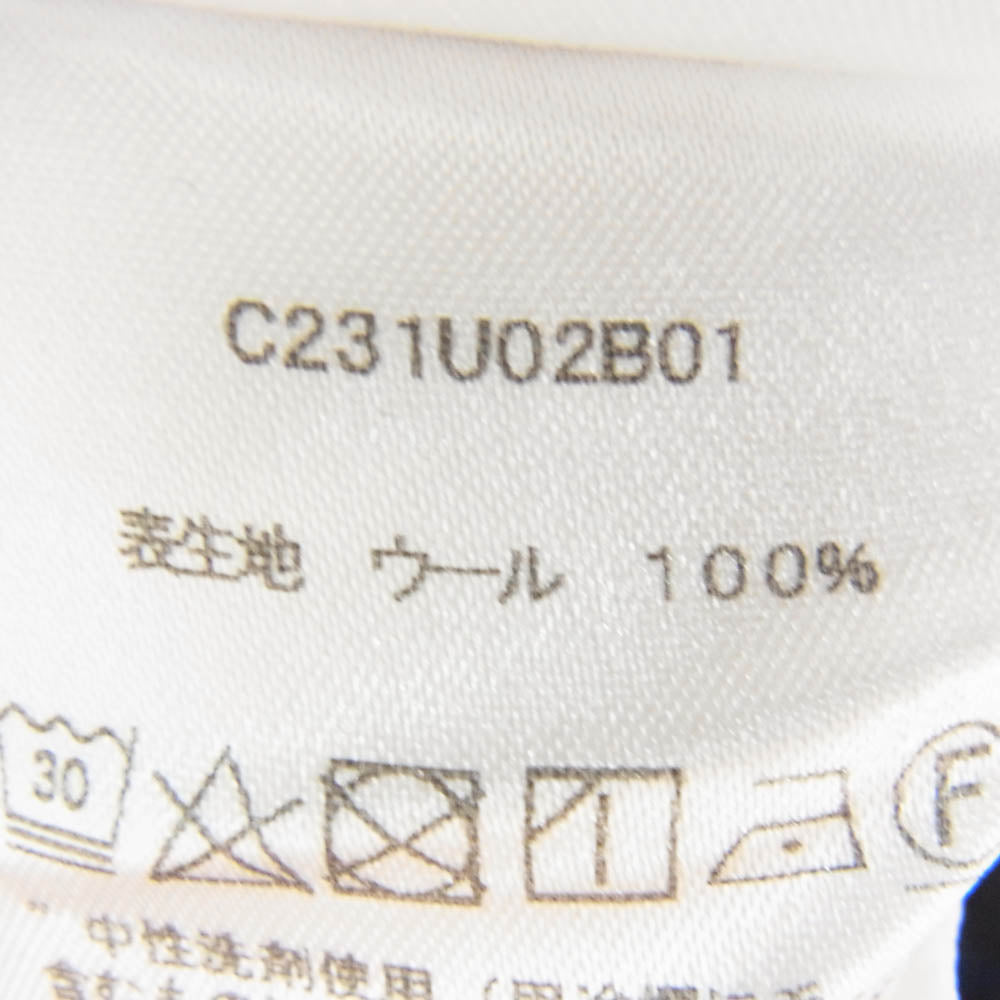 カル C231U02B01 Washable Wool 天竺 Crew Neck T-Shirt ウールＴシャツ 半袖 カットソー ブラック系 4【中古】