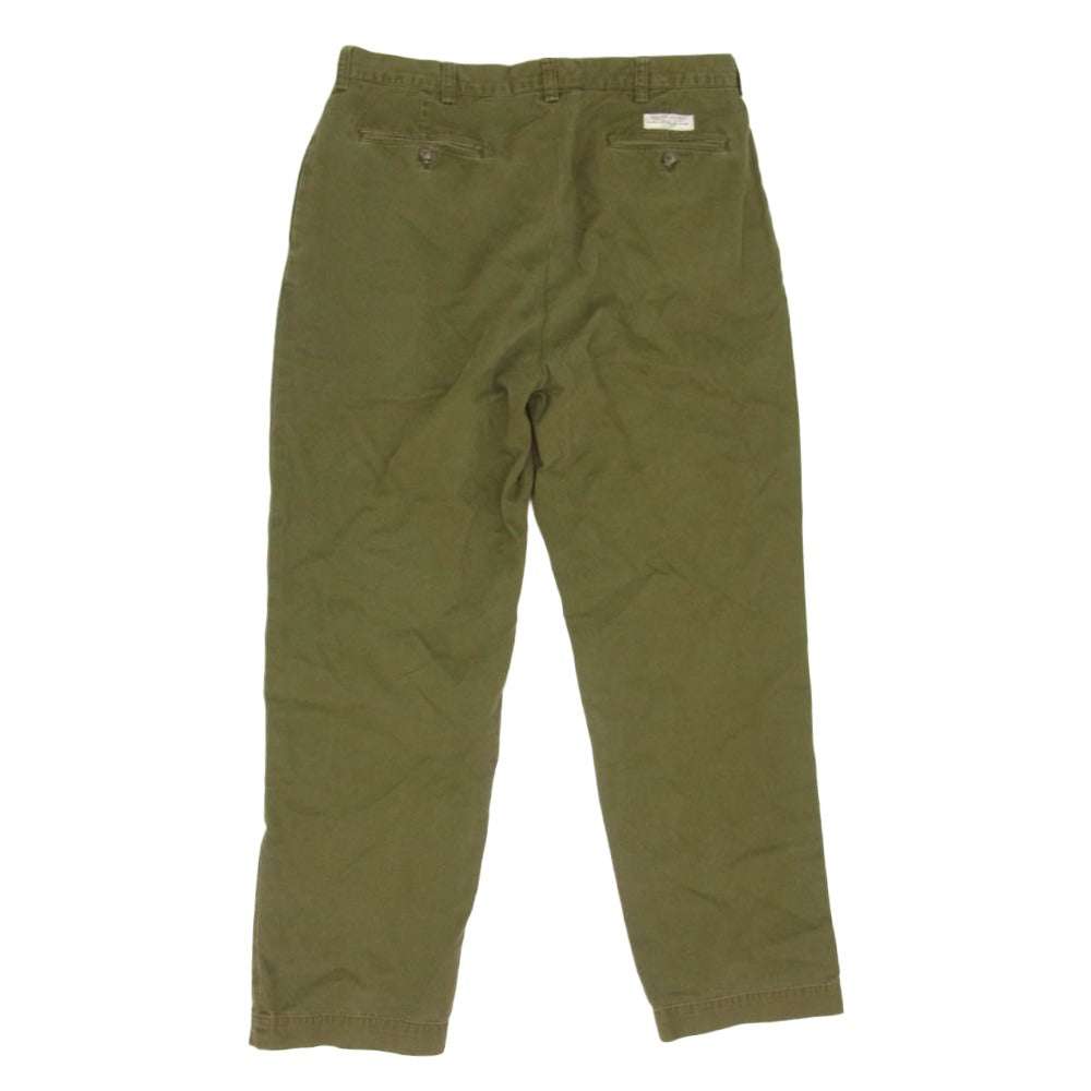 POLO RALPH LAUREN ポロ・ラルフローレン ANDREW PANT ツータック チノ パンツ カーキ系 34【中古】