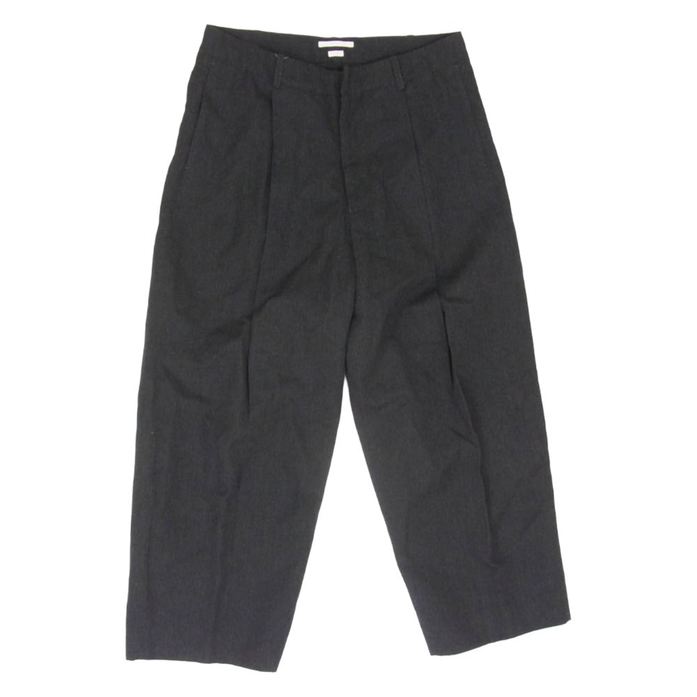 blurhms ブラームス BHS22F0108 Wool Ramie Super Wide Slacks ウール ラミー スーパー ワイド スラックス ブラック系 4【中古】