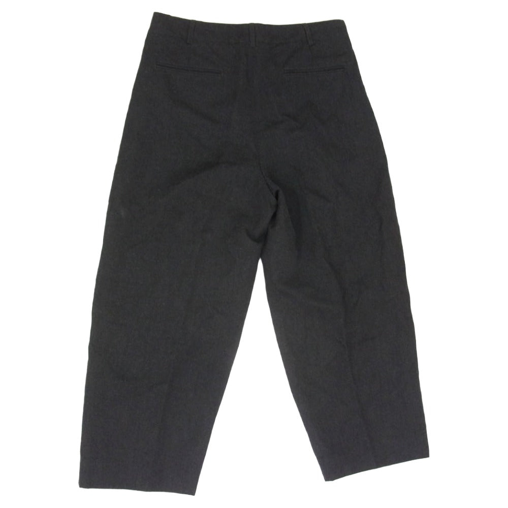 blurhms ブラームス BHS22F0108 Wool Ramie Super Wide Slacks ウール ラミー スーパー ワイド スラックス ブラック系 4【中古】
