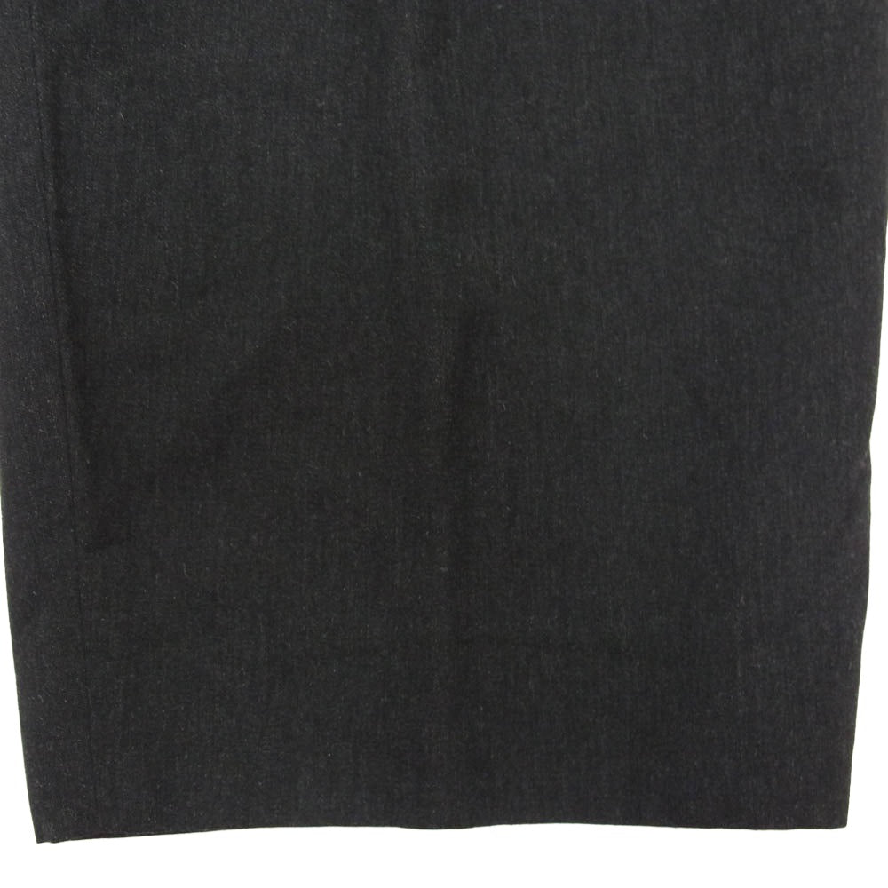 blurhms ブラームス BHS22F0108 Wool Ramie Super Wide Slacks ウール ラミー スーパー ワイド スラックス ブラック系 4【中古】