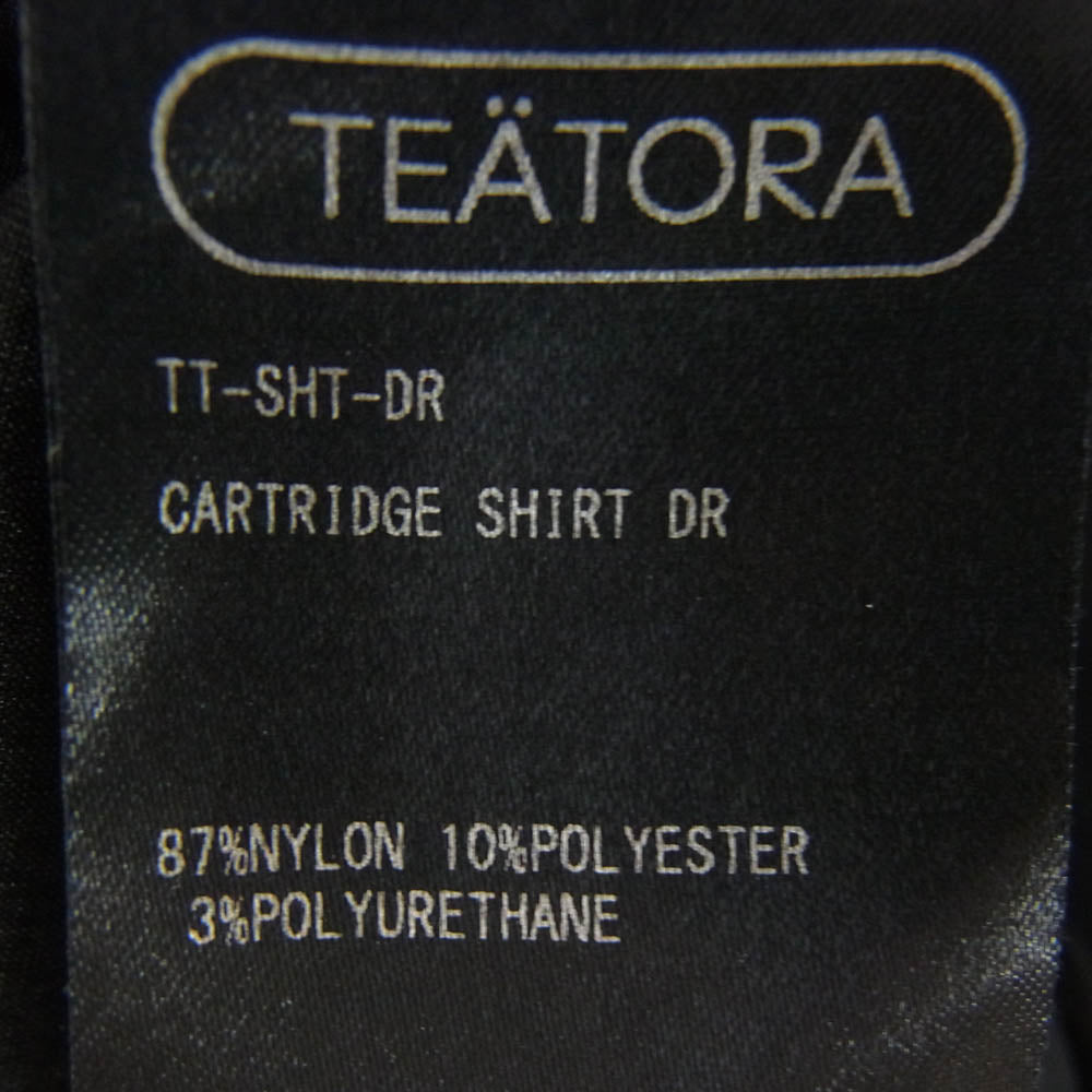 TEATORA テアトラ TT-SHT-DR CARTRIDGE SHIRT DOCTOROID カートリッジ シャツ ナイロン 長袖 シャツ ブラック系 5【中古】