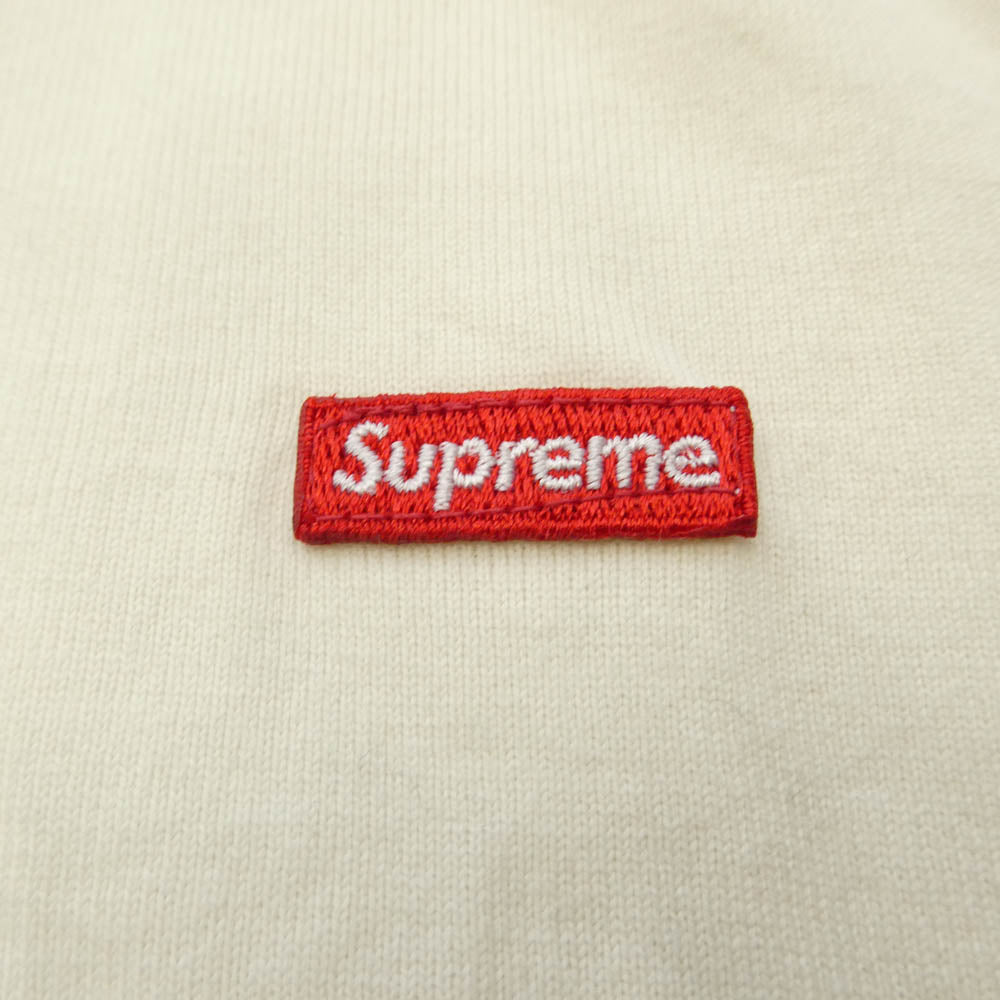Supreme シュプリーム 23SS Small Box L/S Tee Oatmeal スモールボックス クルーネック 長袖 Tシャツ オートミール オフホワイト系 L【中古】