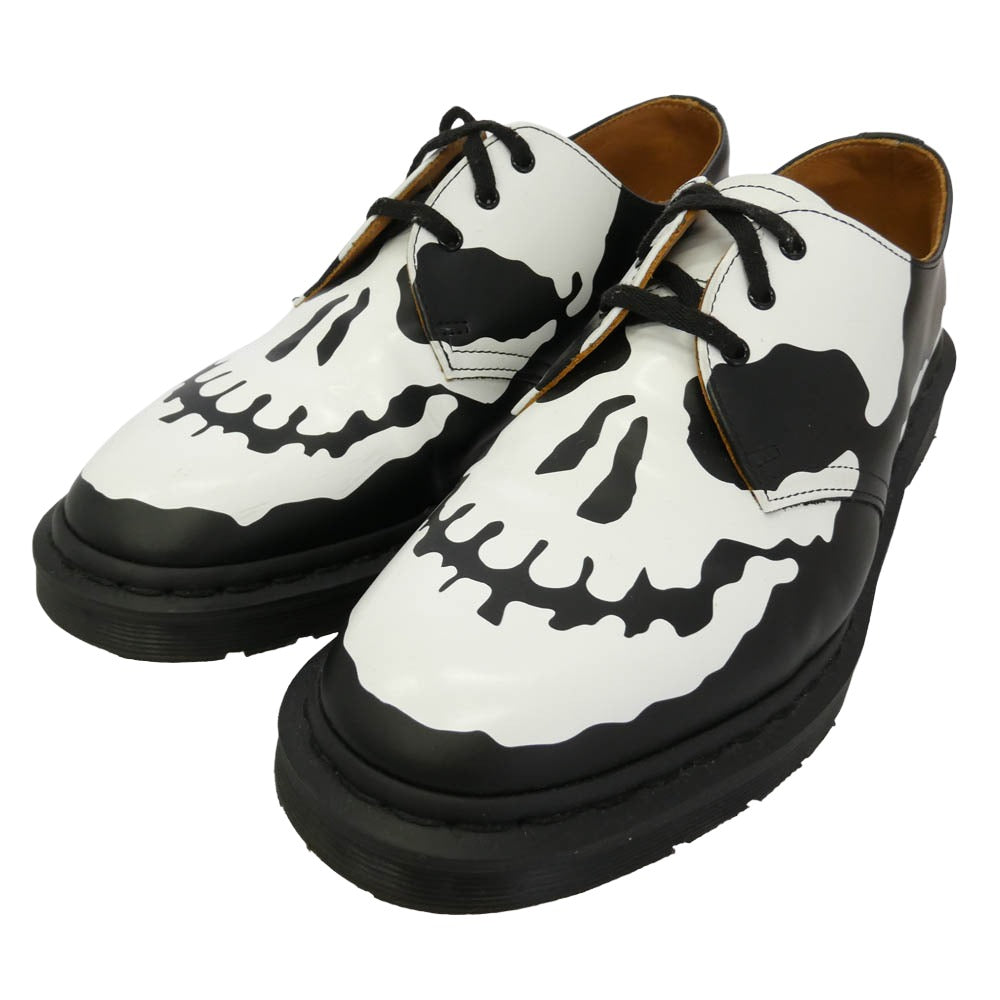 Supreme シュプリーム Dr.Martens ドクターマーチン 25AW 42936001 1461 Skull 3 Eye Shoe スカル 3アイ シューズ ブーツ ブラック系 ホワイト系 UK8【中古】