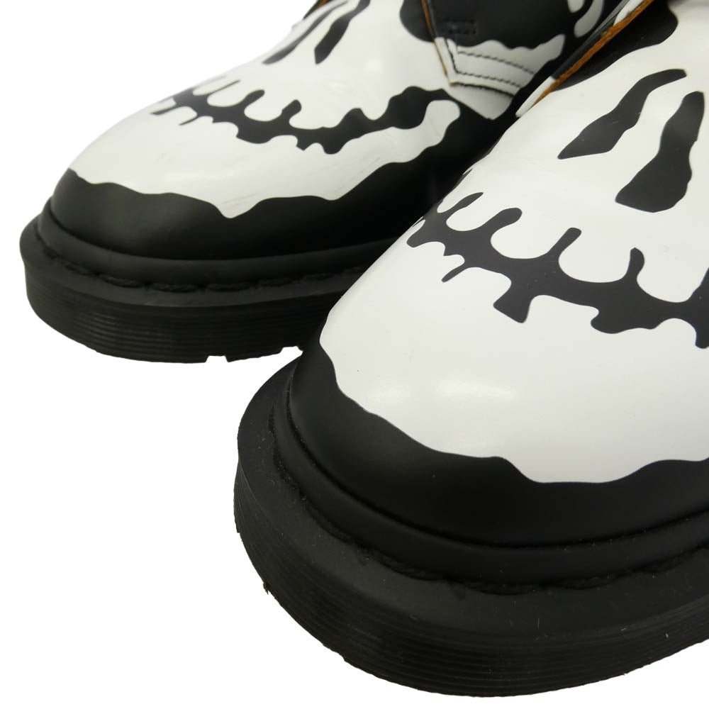Supreme シュプリーム Dr.Martens ドクターマーチン 25AW 42936001 1461 Skull 3 Eye Shoe スカル 3アイ シューズ ブーツ ブラック系 ホワイト系 UK8【中古】