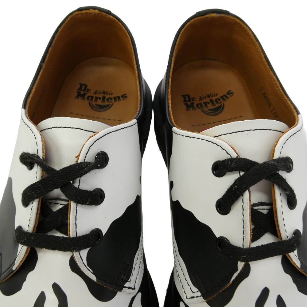 Supreme シュプリーム Dr.Martens ドクターマーチン 25AW 42936001 1461 Skull 3 Eye Shoe スカル 3アイ シューズ ブーツ ブラック系 ホワイト系 UK8【中古】