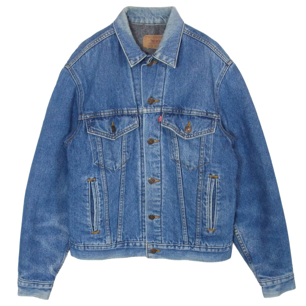 Levi's リーバイス 90s USA製 70506 0316 裏地ブランケット デニム ジャケット ボタン裏刻印527 インディゴブルー系 38【中古】