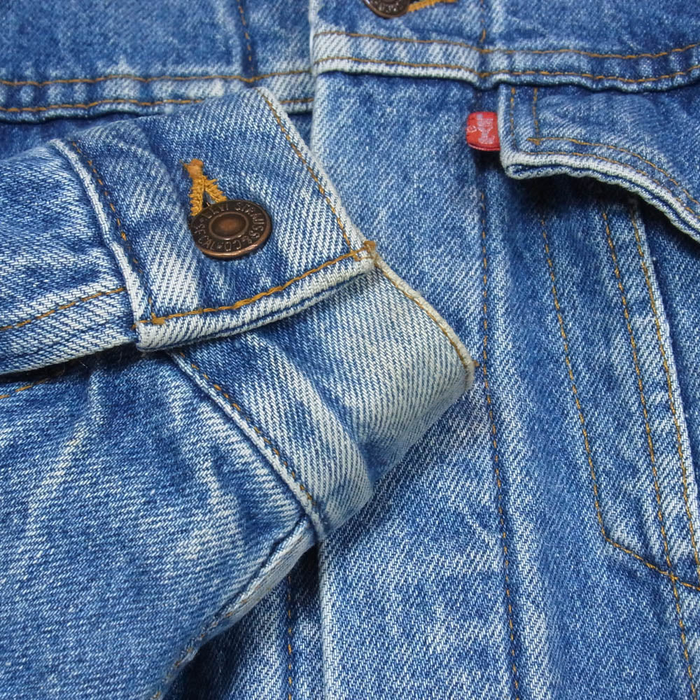 Levi's リーバイス 90s USA製 70506 0316 裏地ブランケット デニム ジャケット ボタン裏刻印527 インディゴブルー系 38【中古】