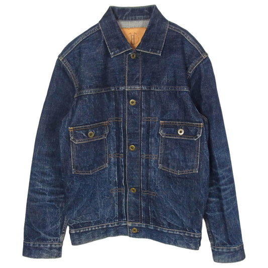JAPAN BLUE JEANS ジャパンブルージーンズ JBJK1012 16.5oz セルヴィッチ 2nd TYPE デニムジャケット インディゴブルー系 38【中古】