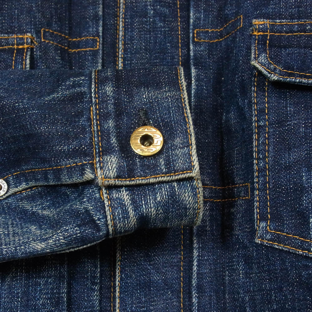 JAPAN BLUE JEANS ジャパンブルージーンズ JBJK1012 16.5oz セルヴィッチ 2nd TYPE デニムジャケット インディゴブルー系 38【中古】