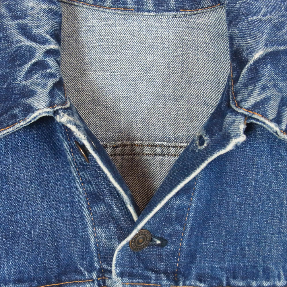 Levi's リーバイス Vintage ヴィンテージ USA製 70s 70505 BIG E 4TH デニム ジャケット 不均等V ボタン裏刻印524 インディゴブルー系 表記無し【中古】