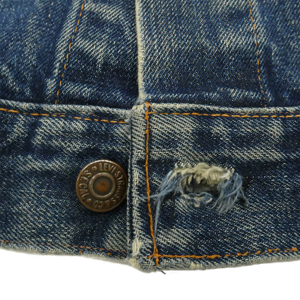 Levi's リーバイス Vintage ヴィンテージ USA製 70s 70505 BIG E 4TH デニム ジャケット 不均等V ボタン裏刻印524 インディゴブルー系 表記無し【中古】