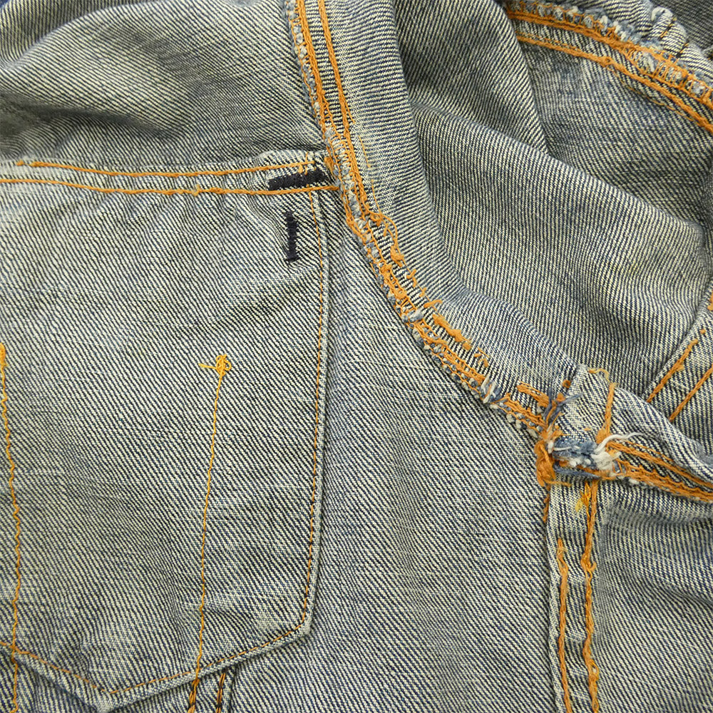 Levi's リーバイス Vintage ヴィンテージ USA製 70s 70505 BIG E 4TH デニム ジャケット 不均等V ボタン裏刻印524 インディゴブルー系 表記無し【中古】