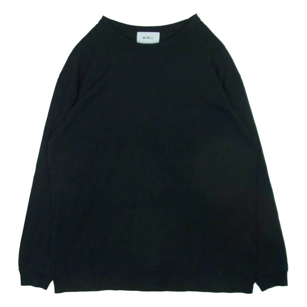 ウィーウィル 23SS W-012-8004 CUFF LS T-SHIRT ロングスリーブ カットソー 長袖 Tシャツ ブラック系 3【中古】