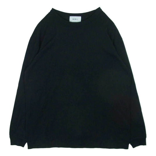 ウィーウィル 23SS W-012-8004 CUFF LS T-SHIRT ロングスリーブ カットソー 長袖 Tシャツ ブラック系 3【中古】