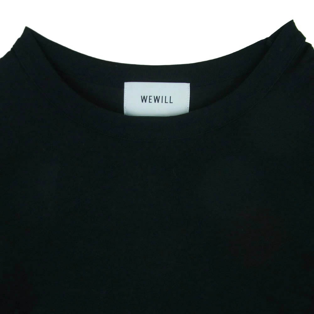 ウィーウィル 23SS W-012-8004 CUFF LS T-SHIRT ロングスリーブ カットソー 長袖 Tシャツ ブラック系 3【中古】