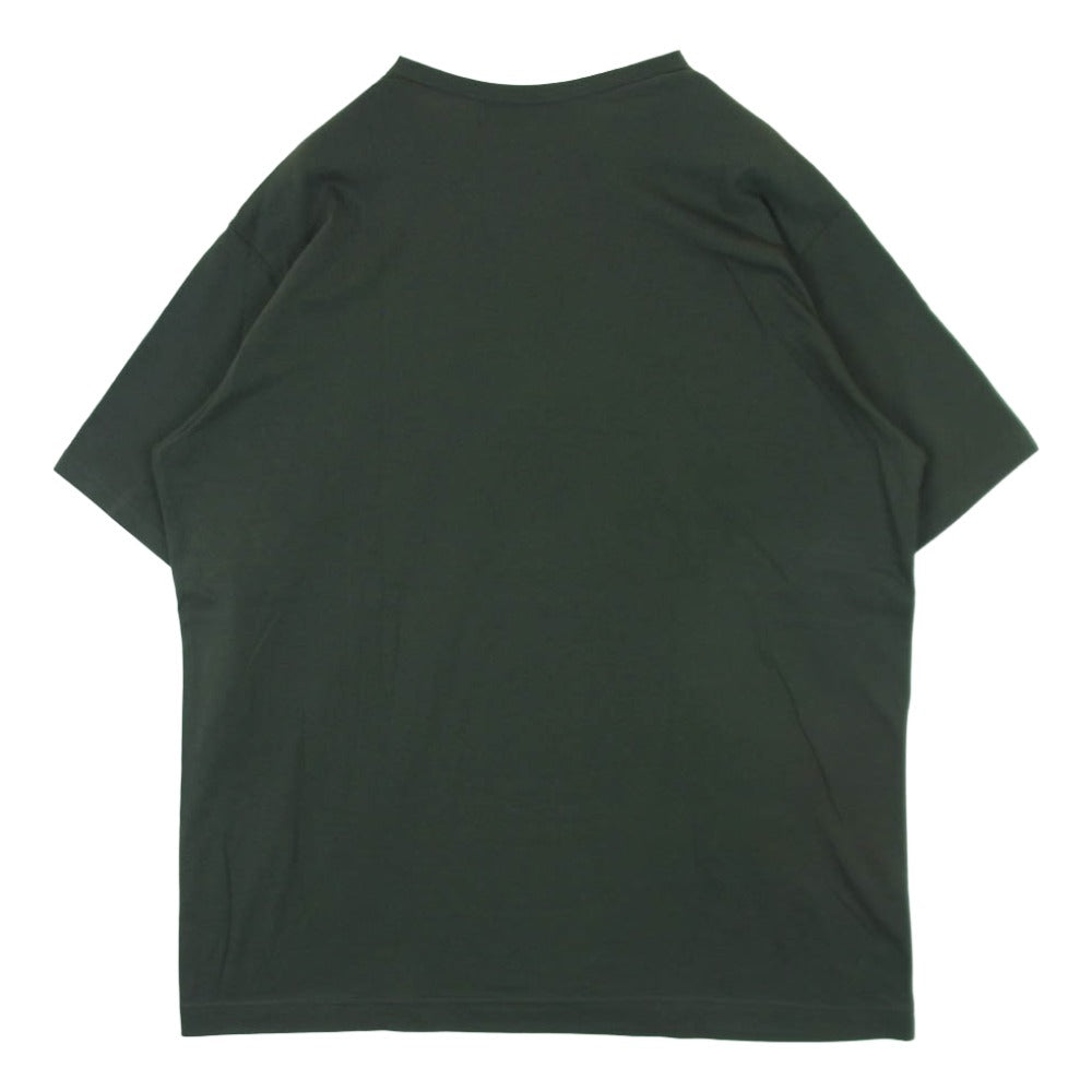 Y's Yohji Yamamoto ワイズ ヨウジヤマモト MP-T41-087 Y's for men LOGO PRINT SHORT SLEEVE T-SHIRTS ワイズフォーメン ショート スリーブ 天竺 半袖 Tシャツ カットソー グレイッシュグリーン系 3【中古】