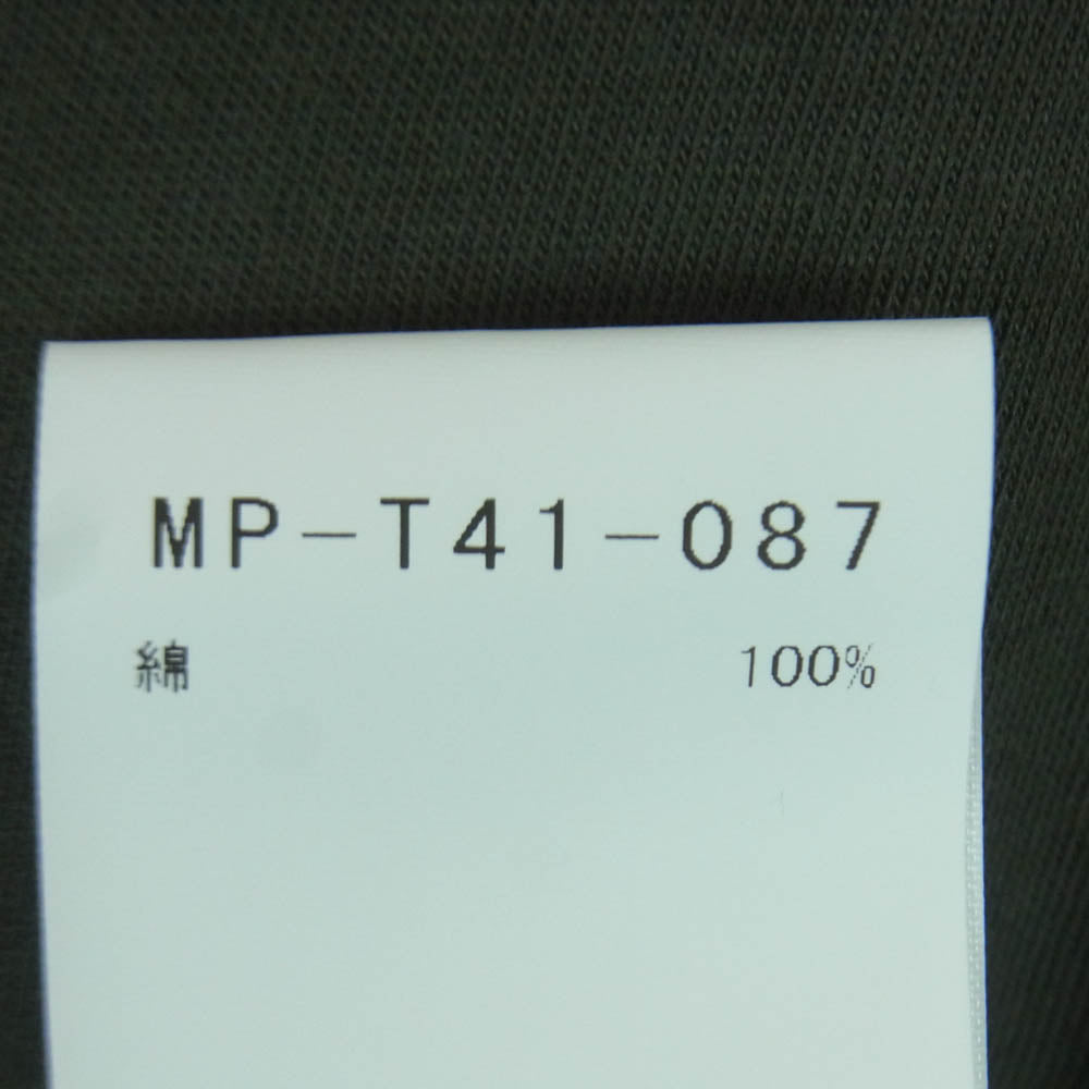 Y's Yohji Yamamoto ワイズ ヨウジヤマモト MP-T41-087 Y's for men LOGO PRINT SHORT SLEEVE T-SHIRTS ワイズフォーメン ショート スリーブ 天竺 半袖 Tシャツ カットソー グレイッシュグリーン系 3【中古】