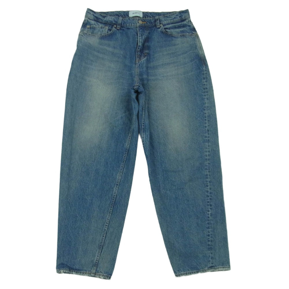 ウィーウィル W-000-6013 WIDE TAPERED DENIM PANT ワイド テーパード デニム パンツ インディゴブルー系 2【中古】