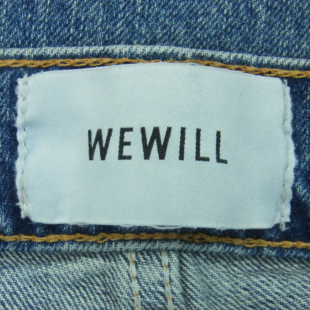ウィーウィル W-000-6013 WIDE TAPERED DENIM PANT ワイド テーパード デニム パンツ インディゴブルー系 2【中古】