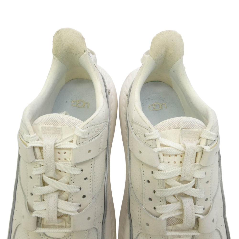 UGG アグ 1134958 V2 NUBUCK ヌバック ローカット スニーカー オフホワイト系 27cm【中古】