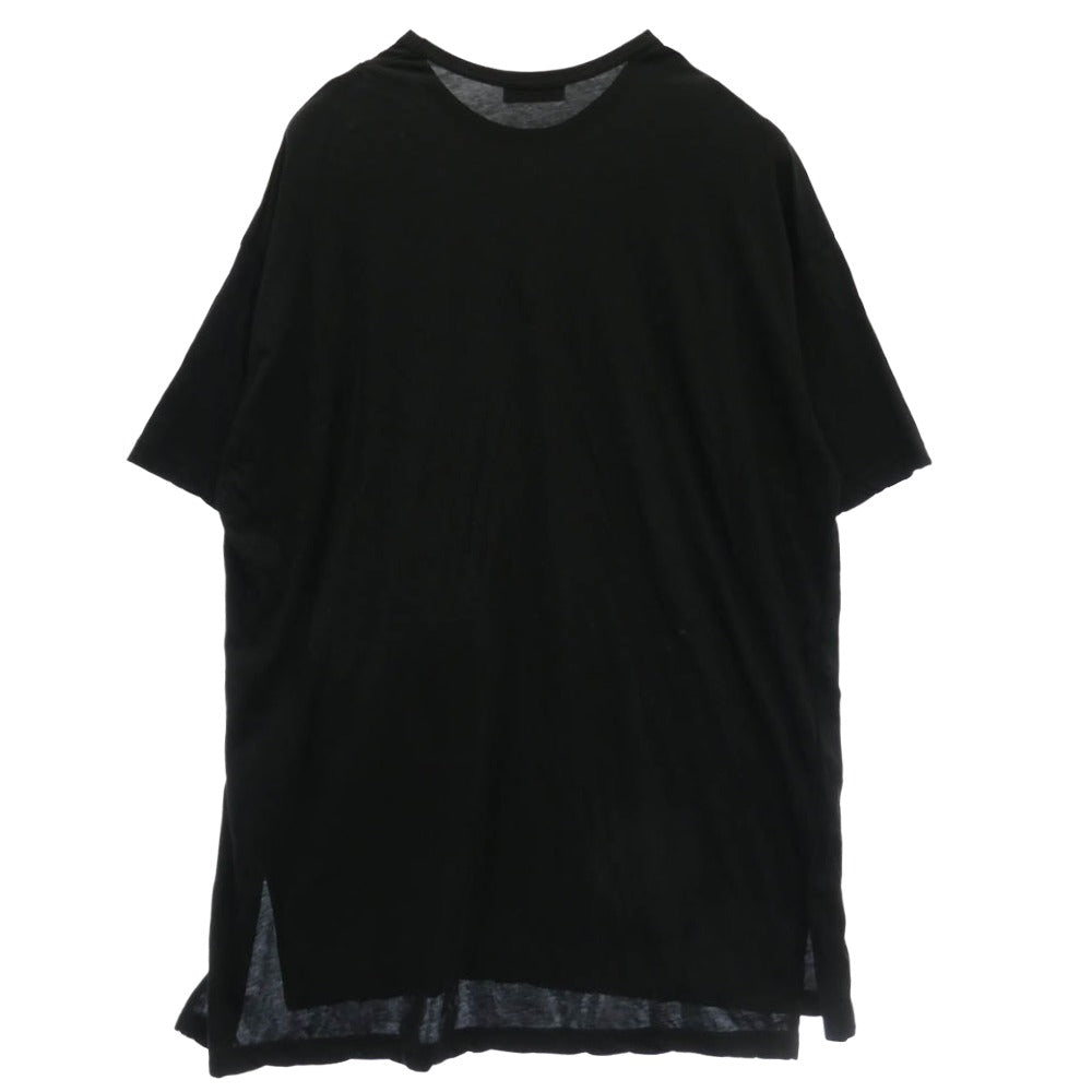 Yohji Yamamoto POUR HOMME ヨウジヤマモトプールオム HO-T72-085 変形 ポケット デザイン 半袖 Tシャツ カットソー ブラック系 3【中古】
