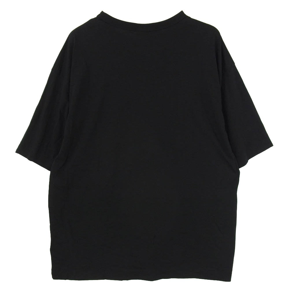 DRIES VAN NOTEN ドリスヴァンノッテン 25SS 021141-1608-900 HUIN フイオン フラワー プリント 半袖 カットソー Tシャツ ブラック系 M【中古】