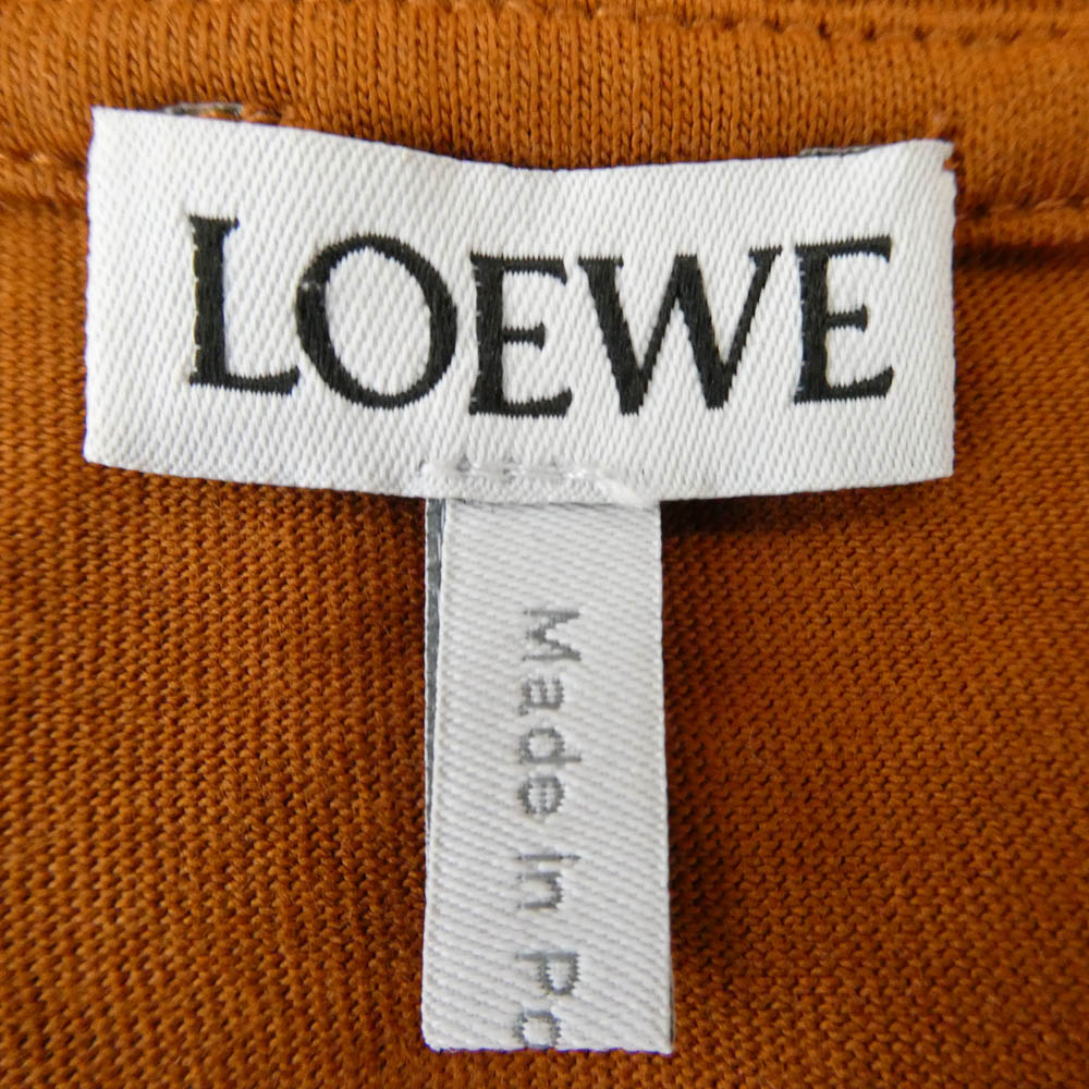 LOEWE ロエベ H526Y22J26 アナグラム クルーネック 半袖 カットソー オレンジ オレンジ系 L【中古】