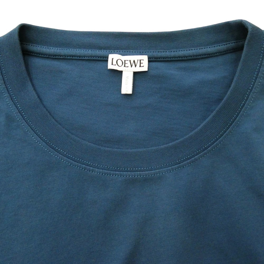 LOEWE ロエベ H526Y22J26 アナグラム クルーネック 半袖 カットソー ブルー ブルー系 L【中古】