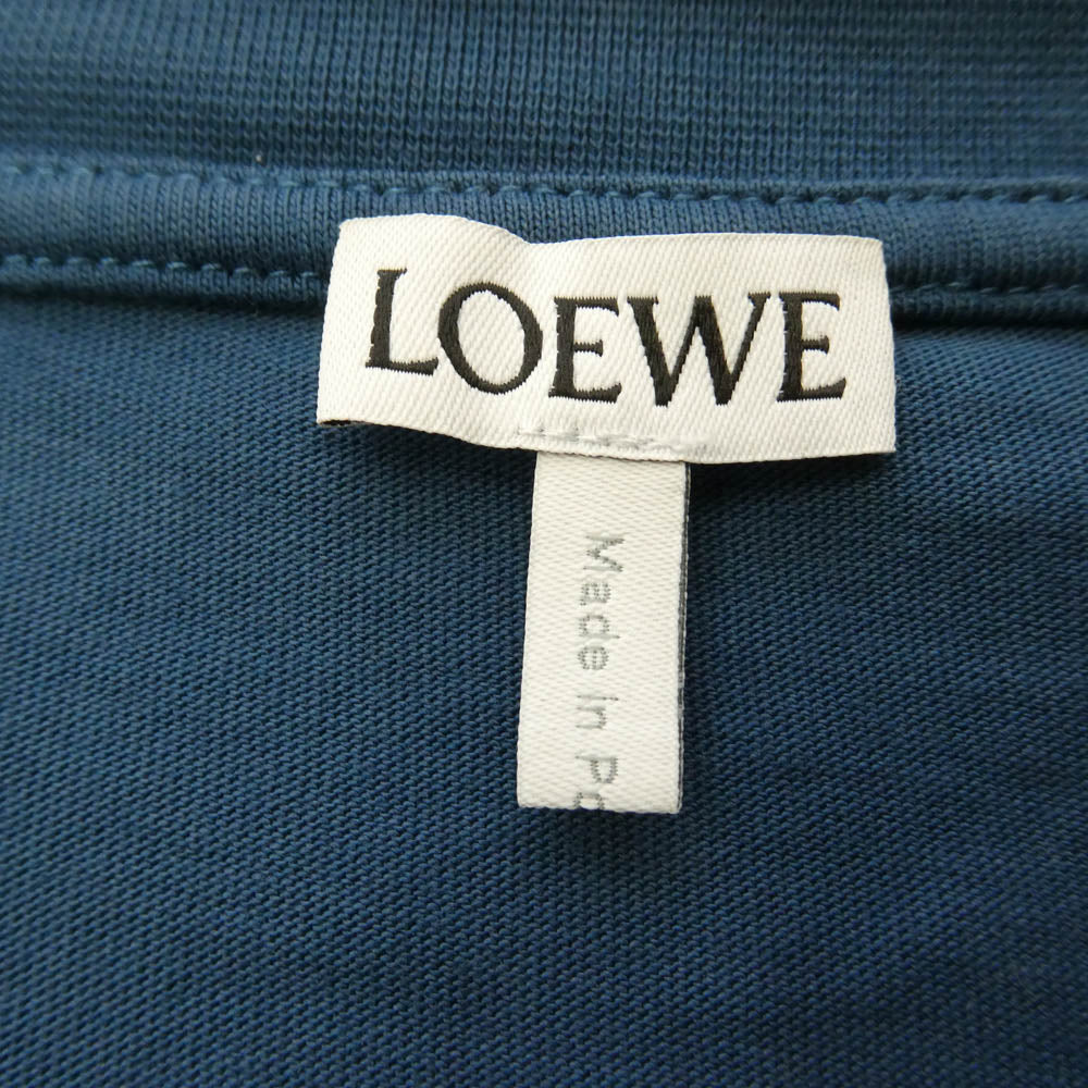 LOEWE ロエベ H526Y22J26 アナグラム クルーネック 半袖 カットソー ブルー ブルー系 L【中古】