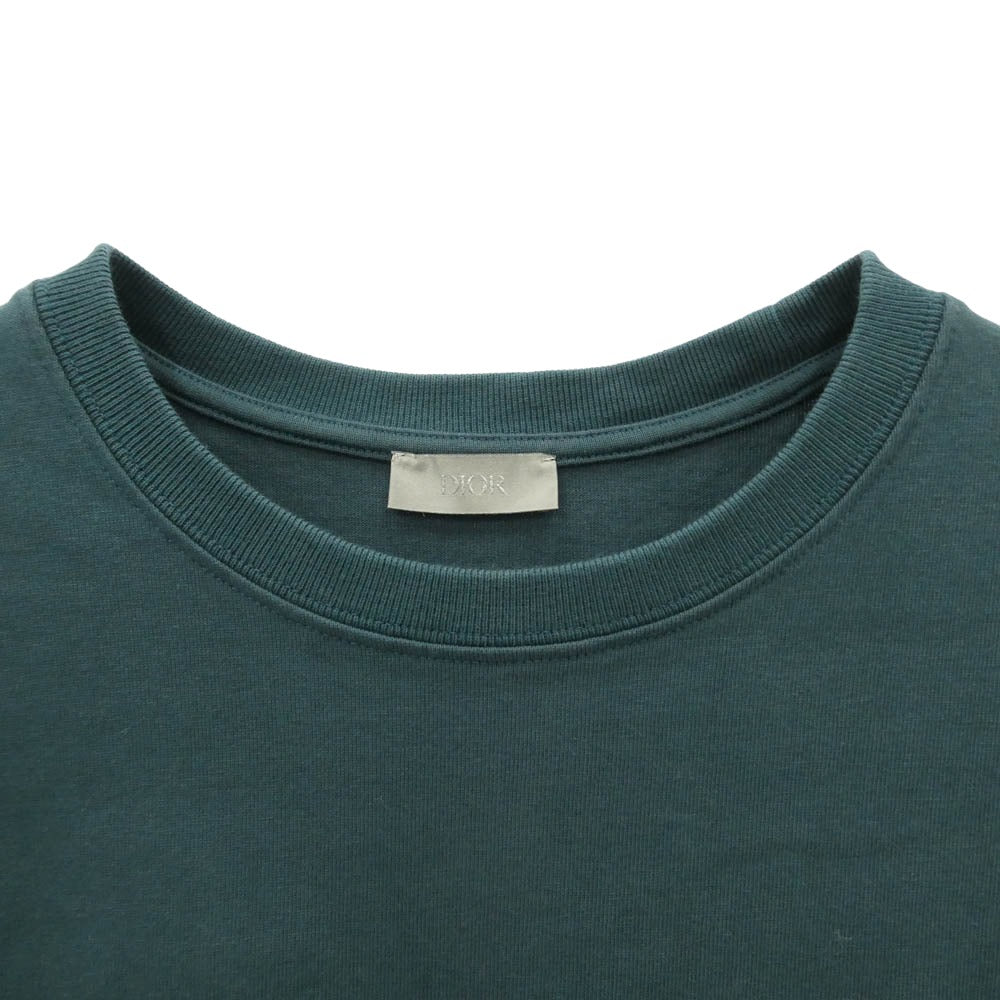 Dior ディオール CD Icon 半袖 Tシャツ カットソー グリーン系 ブルー系 L【中古】