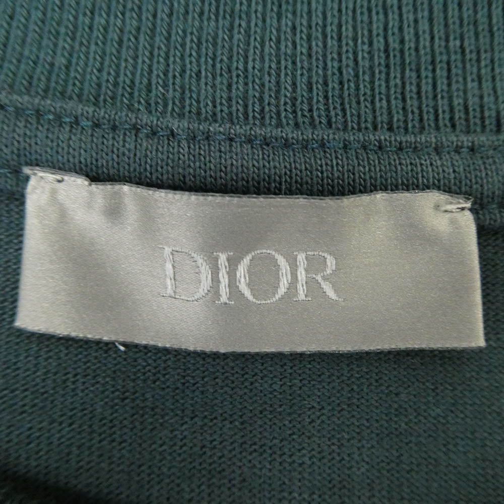 Dior ディオール CD Icon 半袖 Tシャツ カットソー グリーン系 ブルー系 L【中古】