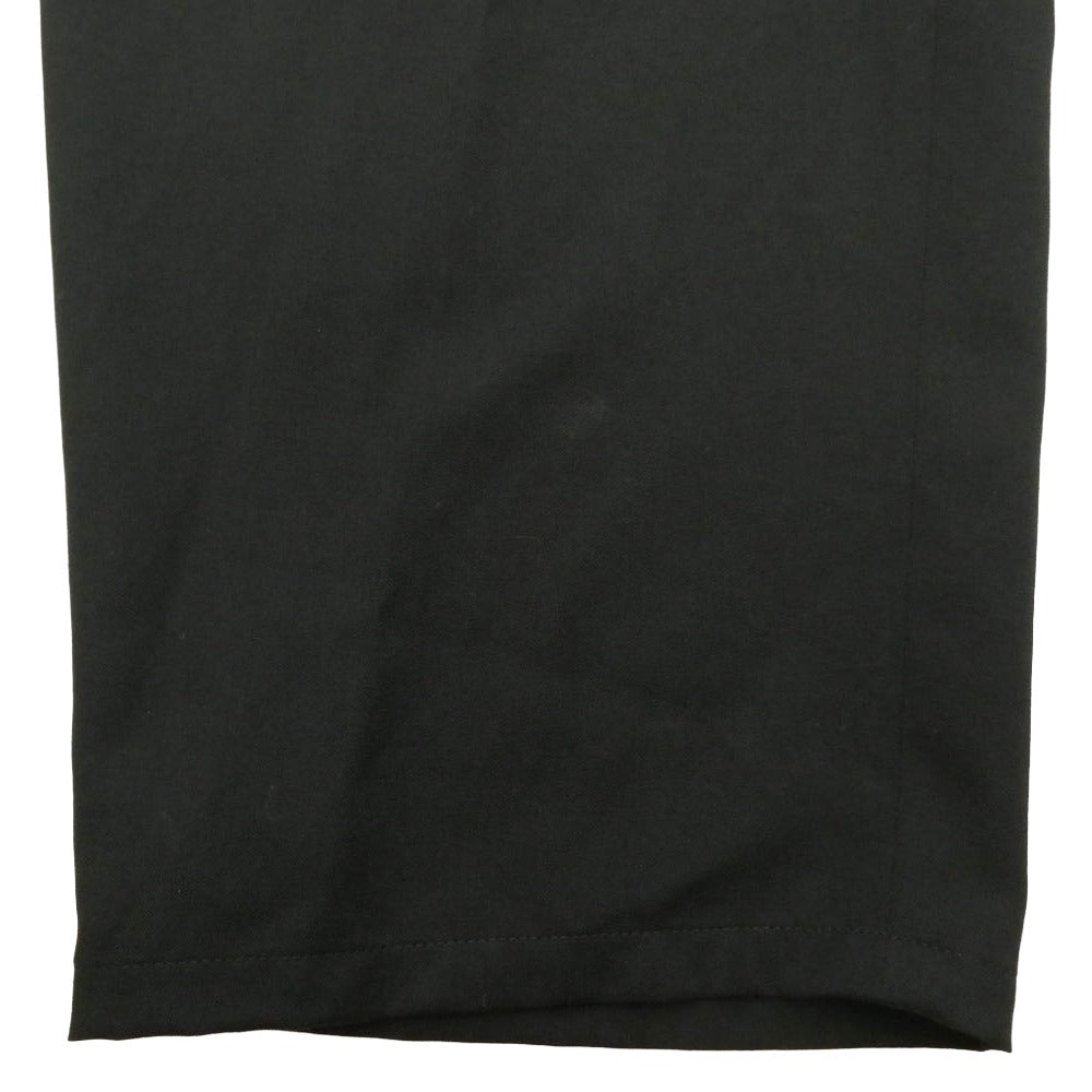 Yohji Yamamoto POUR HOMME ヨウジヤマモトプールオム 24AW H0-P46-100 ウール ギャバジン サイドストラップ ワイド パンツ ブラック系 2【中古】