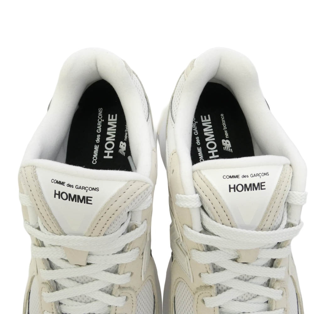 COMME des GARCONS HOMME コムデギャルソンオム NEW BALANCE ニューバランス HQ-K102-001-1-3 x New Balance ニューバランス ABZORB アブゾーブ 2010V スニーカー オフホワイト系 27cm【極上美品】【中古】