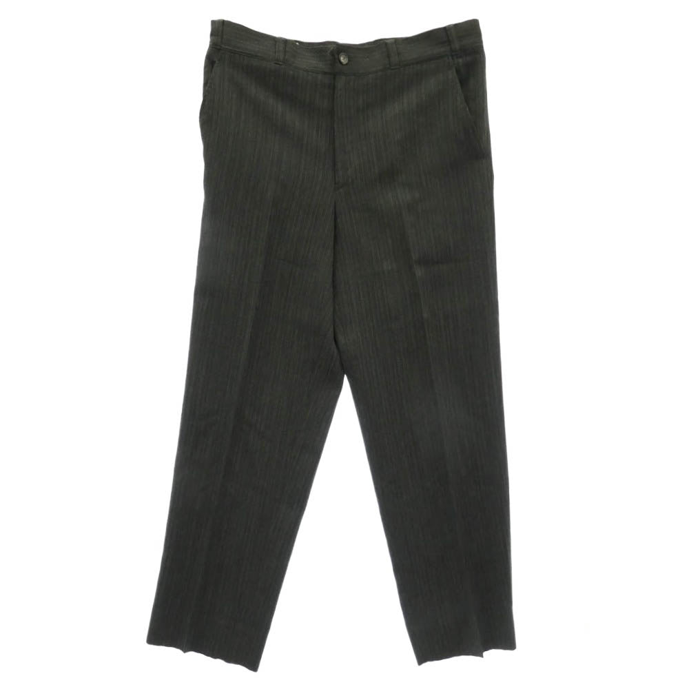 DRIES VAN NOTEN ドリスヴァンノッテン ストライプ ダブル テーラード ジャケット スラックス セットアップ スーツ グレー系 46【中古】