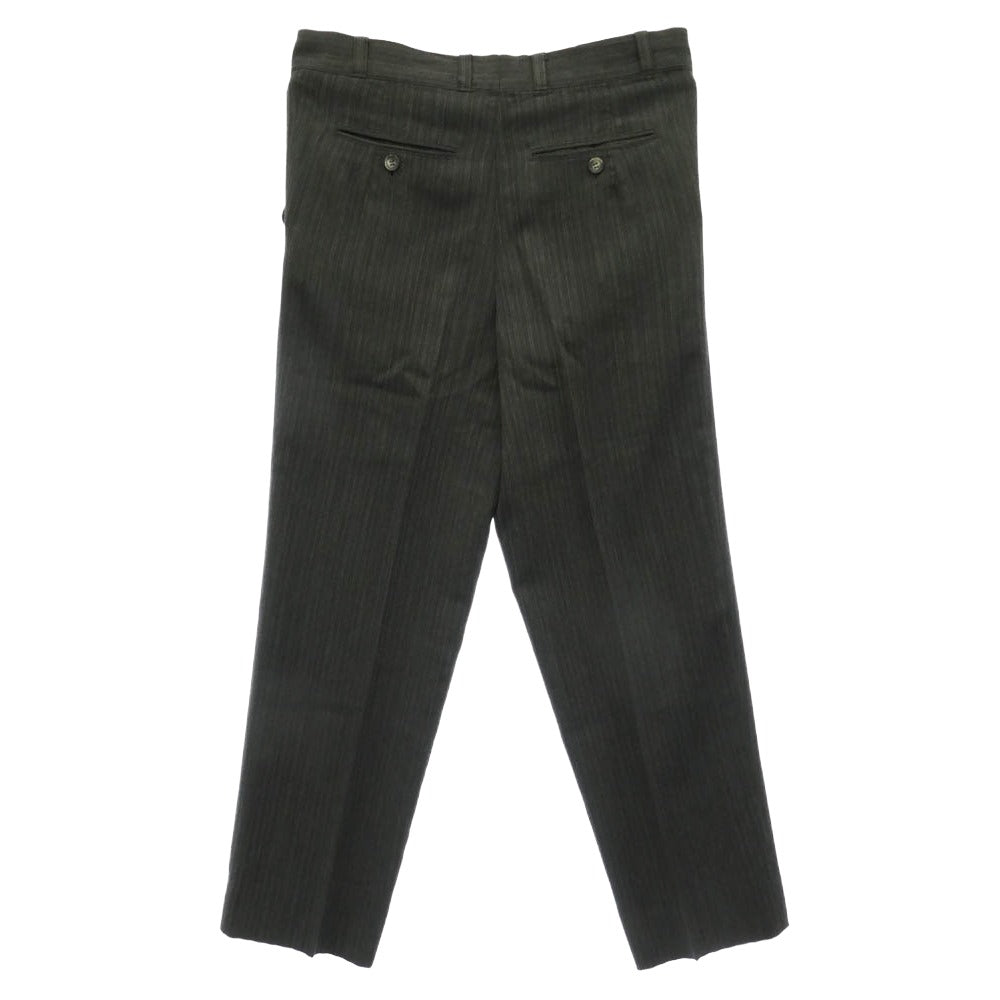 DRIES VAN NOTEN ドリスヴァンノッテン ストライプ ダブル テーラード ジャケット スラックス セットアップ スーツ グレー系 46【中古】