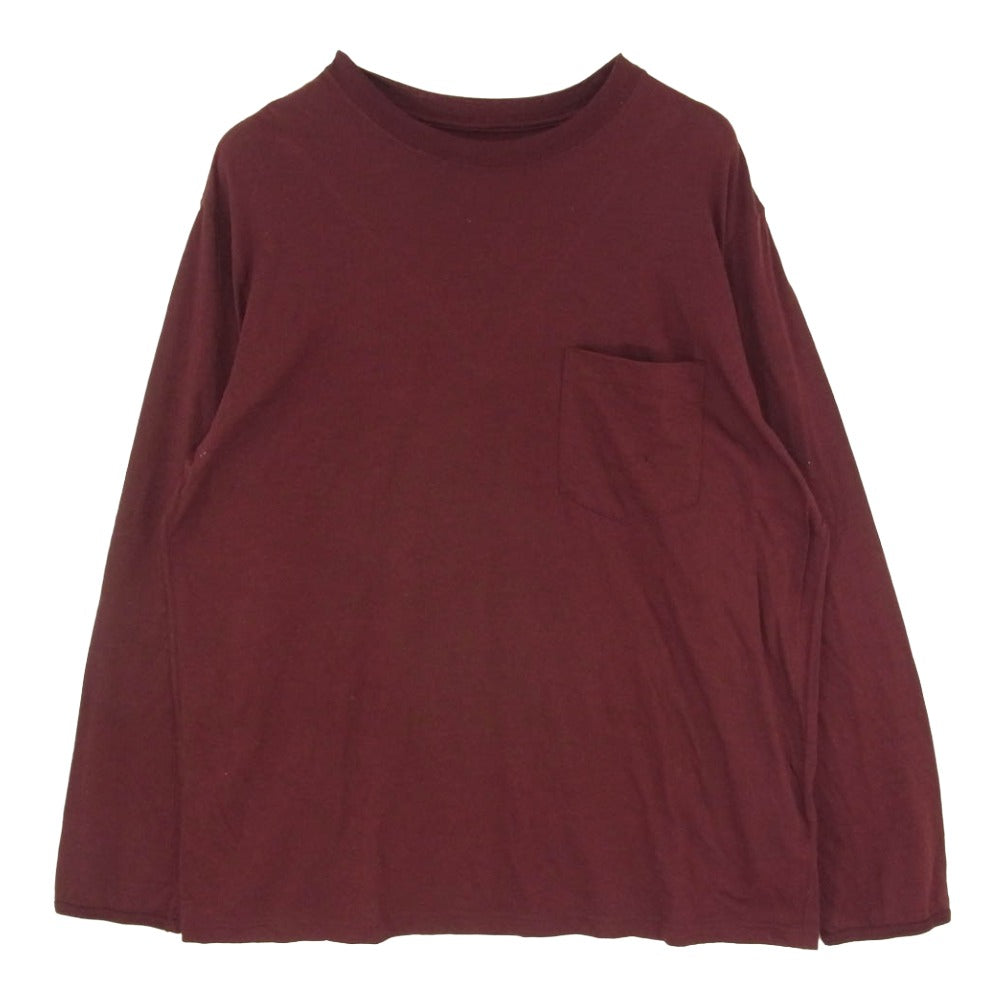 軽 2-tacs MLG6-KN002AW Moonlightgear ムーンライトギア ウール ナイロン 長袖 カットソー Tシャツ エンジ系 XL【中古】