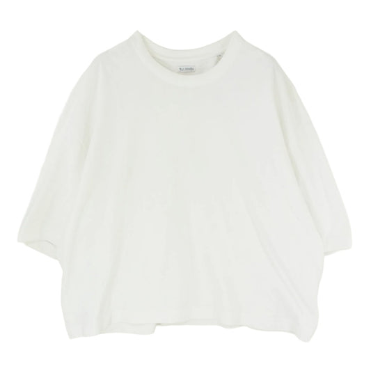 ウィリーチャバリア BUFFALOTEE コットン ワイド Tシャツ 半袖 カットソー ホワイト系 M【中古】