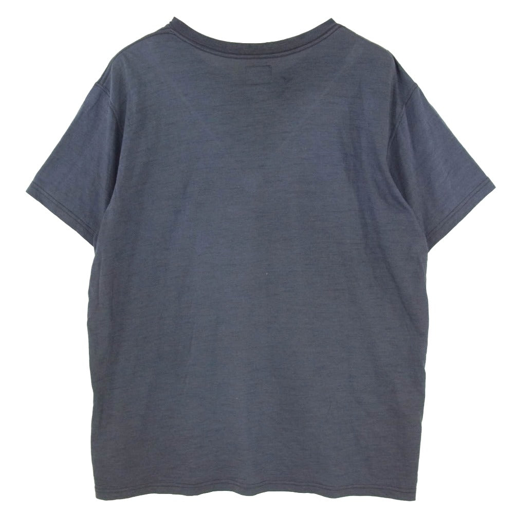 軽 2-tacs MLG-KN001 Moonlightgear ムーンライトギア ウール ナイロン 半袖 Tシャツ カットソー ネイビー系 L【中古】
