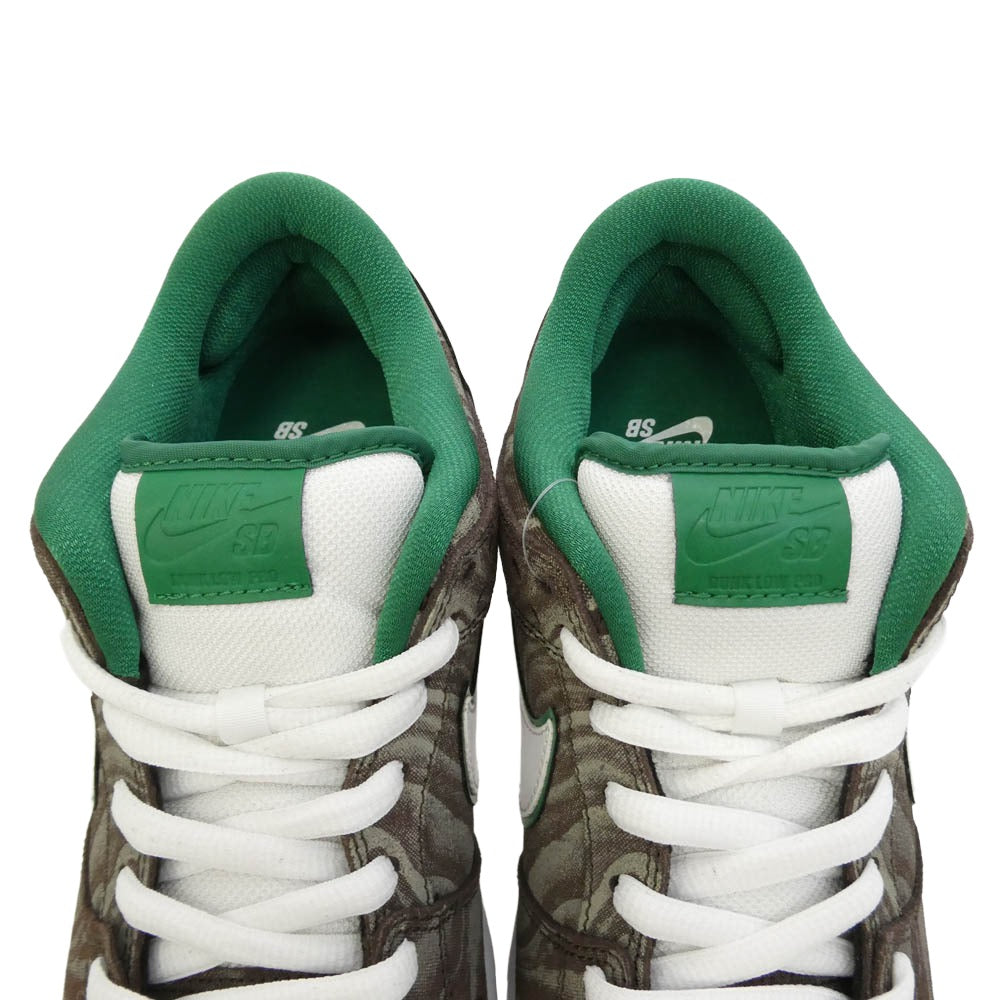 NIKE ナイキ 313170-213 【フェイクバスターズ鑑定済】SB Dunk Low PRM Coffee Lovers SB ダンク ロー プレミアム コーヒー ラバーズ スニーカー ブラウン系 グリーン系 27.5cm【極上美品】【中古】