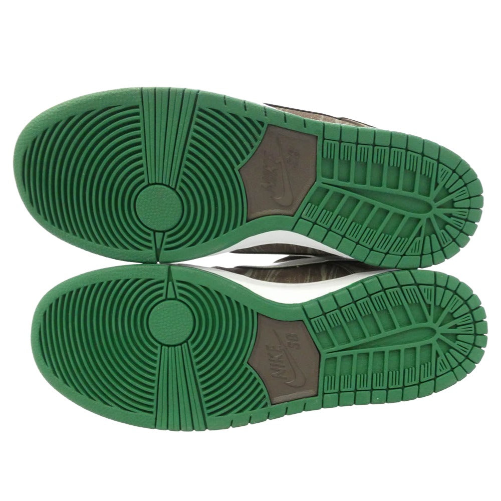 NIKE ナイキ 313170-213 【フェイクバスターズ鑑定済】SB Dunk Low PRM Coffee Lovers SB ダンク ロー プレミアム コーヒー ラバーズ スニーカー ブラウン系 グリーン系 27.5cm【極上美品】【中古】