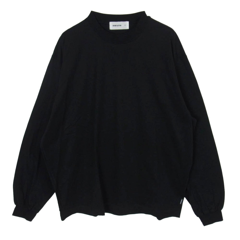 エブリワン 25SS EV25-CS38 high-gauge cotton long sleeve tee shirt ハイゲージ コットン ロングスリーブ 長袖Tシャツ ブラック系 M【中古】