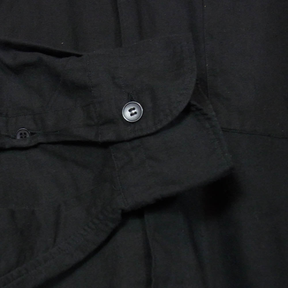 COMOLI コモリ 24AW A03-02006 KHADI カディー コットン Wレイヤー コモリシャツ 長袖シャツ ブラック系 1【中古】