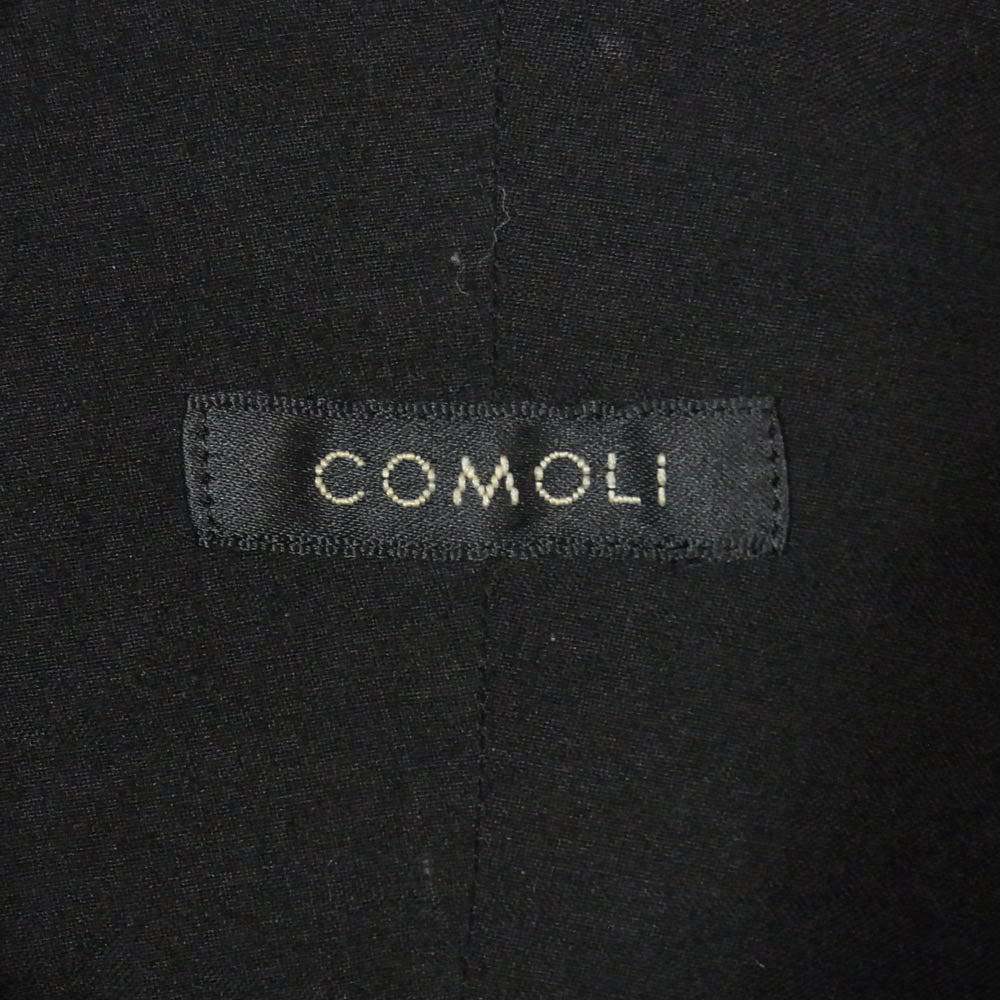 COMOLI コモリ 24AW A03-02006 KHADI カディー コットン Wレイヤー コモリシャツ 長袖シャツ ブラック系 1【中古】